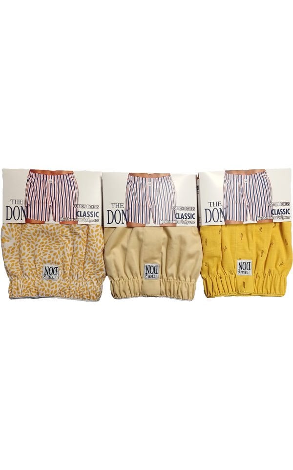 The DON Poplin Erkek Boxer 3'lü Paket 3P5 (XL)