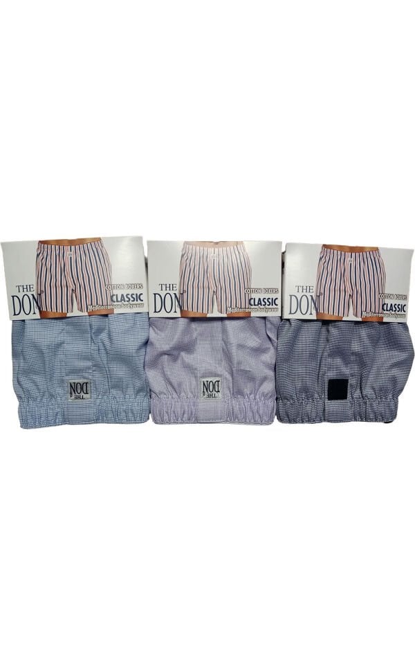 The DON Poplin Erkek Boxer 3'lü Paket 3P5 (XL)