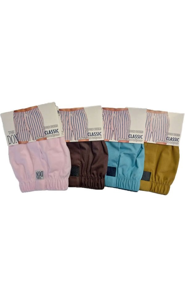 The DON Poplin Erkek Boxer 4'lü Paket 4P1 (M)