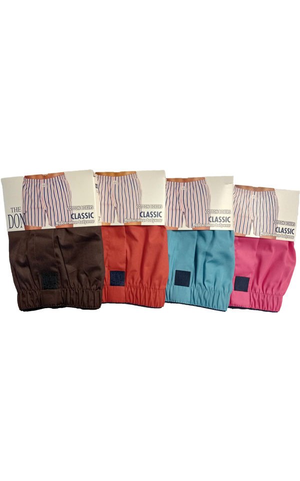 The DON Poplin Erkek Boxer 4'lü Paket 4P1 (L)