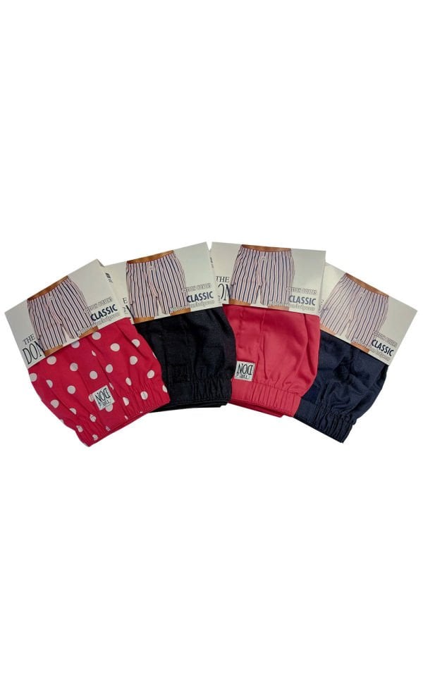 The DON Poplin Erkek Boxer 4'lü Paket 4P1 (XXL)