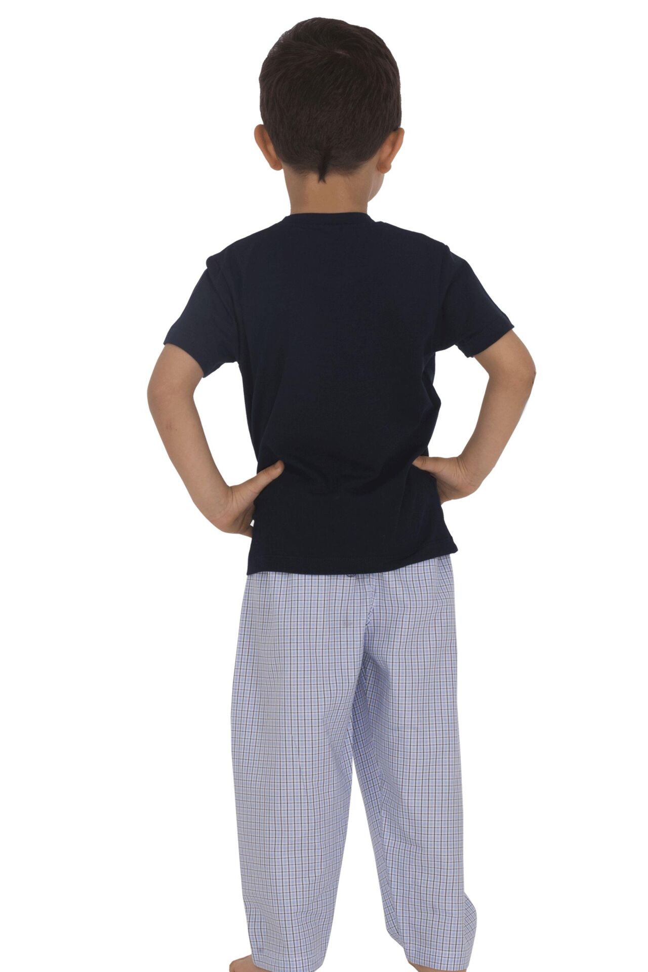 The DON Baba-Oğul Model Erkek Çocuk Yarım Kollu Tişört & Uzun Eşofman Altı Takımı Desen 8