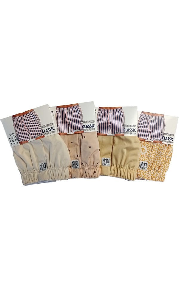 The DON Poplin Erkek Boxer 4'lü Paket 4P2 (M)