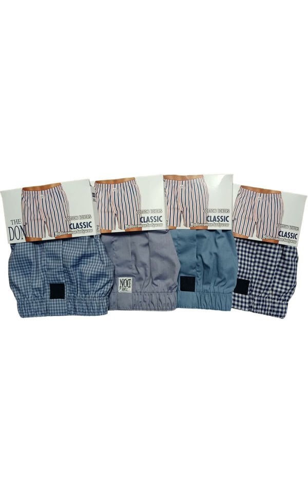 The DON Poplin Erkek Boxer 4'lü Paket 4P2 (XXL)