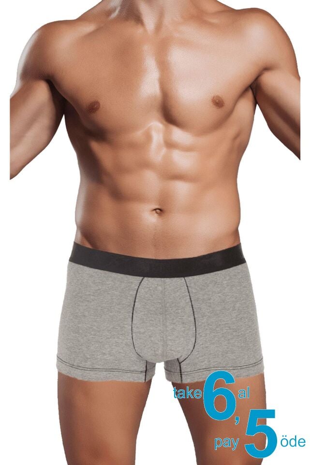 The DON Bambu Erkek Boxer Gri Melanj