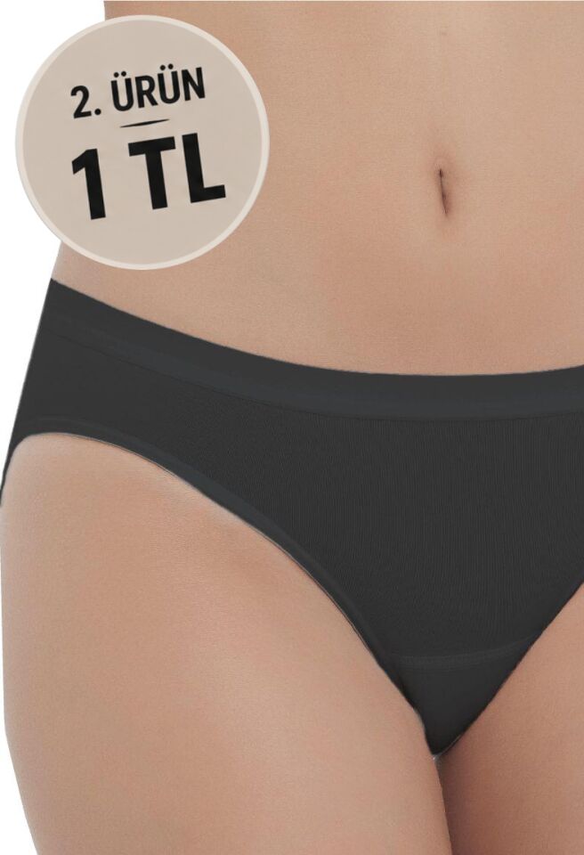 The DON Low Rise Brief Kadın Slip Siyah