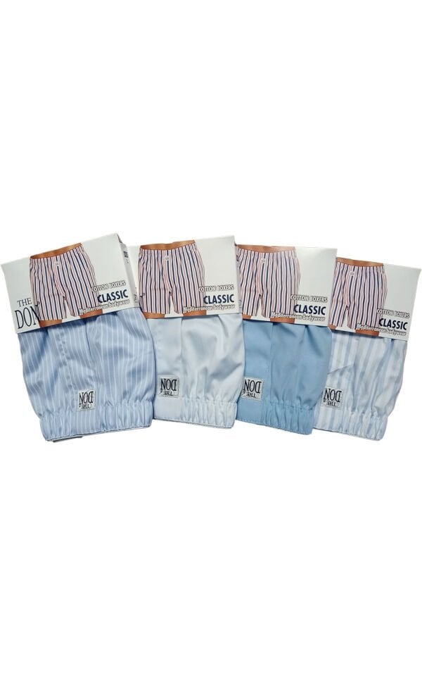 The DON Poplin Erkek Boxer 4'lü Paket 4P3 (L)