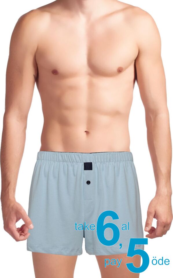 The DON Cottonizm %100 Pamuk Erkek Boxer Buz Mavisi