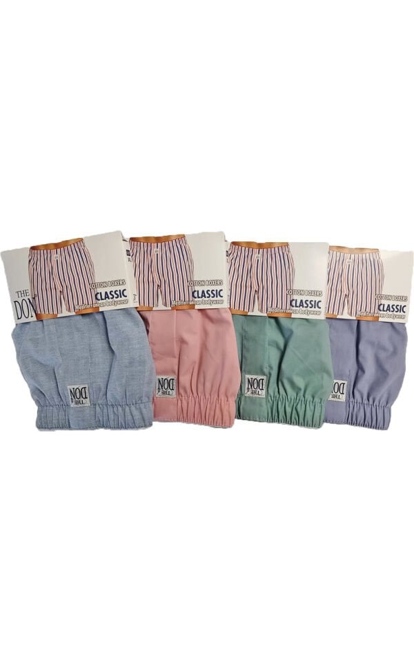 The DON Poplin Erkek Boxer 4'lü Paket 4P3 (XL)