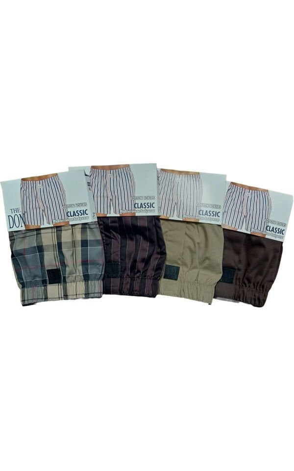 The DON Poplin Erkek Boxer 4'lü Paket 4P4 (XL)
