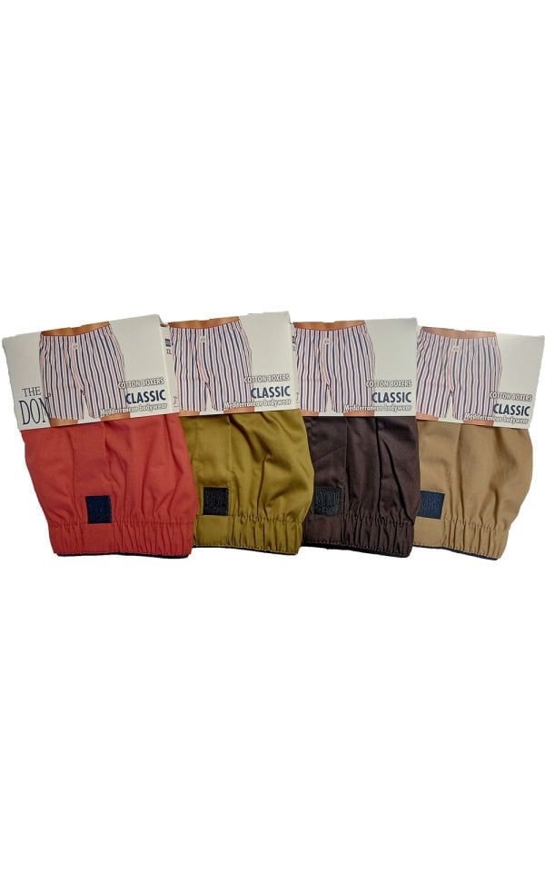 The DON Poplin Erkek Boxer 4'lü Paket 4P4 (XXL)
