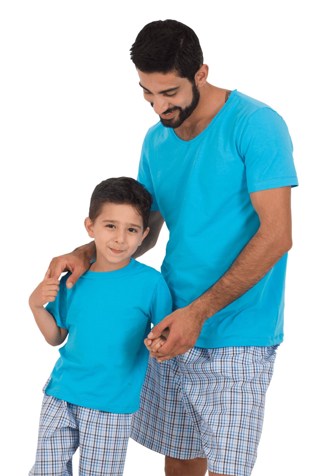 The DON Baba-Oğul Model Erkek Şort-Tişört Takımı Desen 1