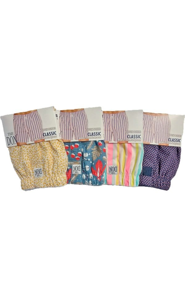 The DON Poplin Erkek Boxer 4'lü Paket 4P5 (S)