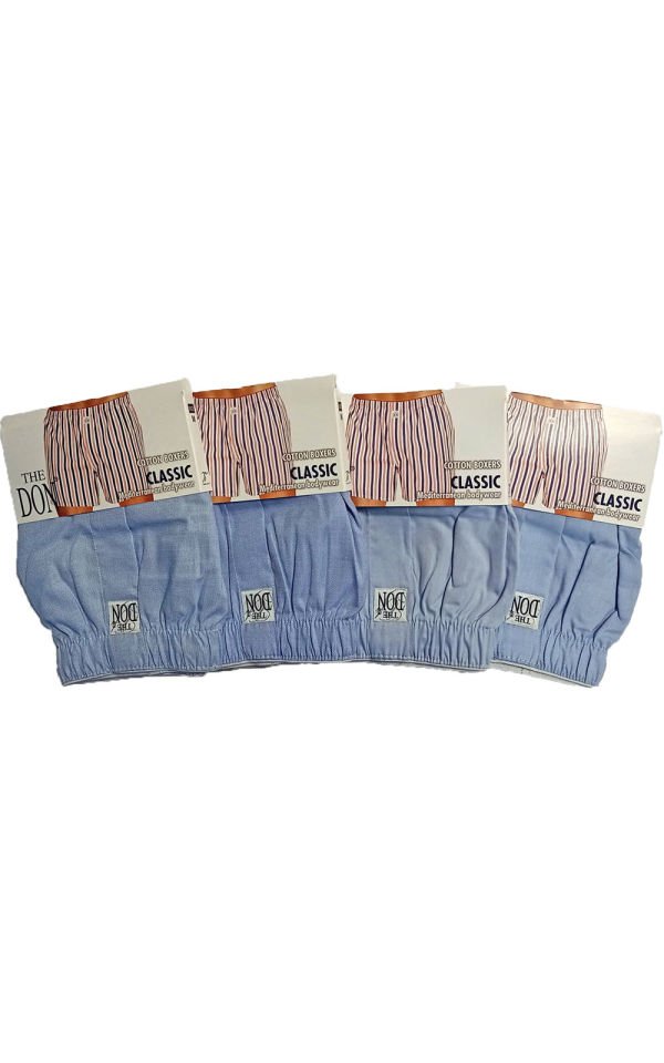 The DON Poplin Erkek Boxer 4'lü Paket 4P5 (M)