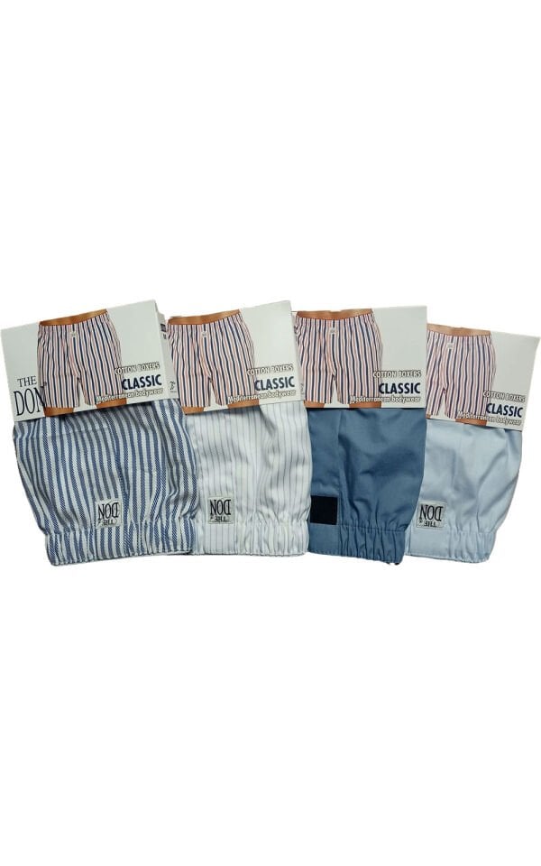 The DON Poplin Erkek Boxer 4'lü Paket 4P5 (M)