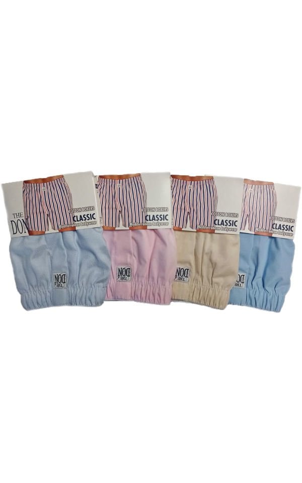 The DON Poplin Erkek Boxer 4'lü Paket 4P5 (L)
