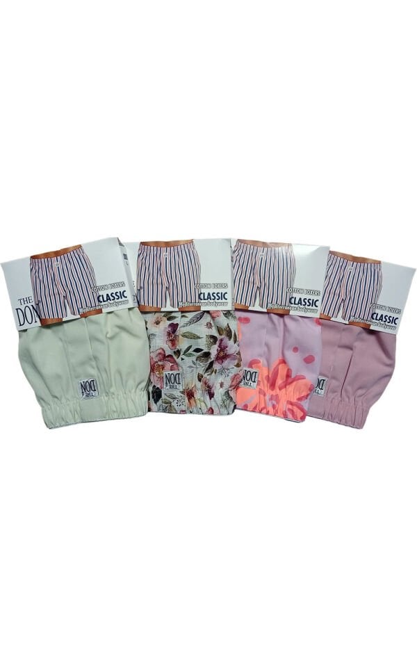 The DON Poplin Erkek Boxer 4'lü Paket 4P5 (L)