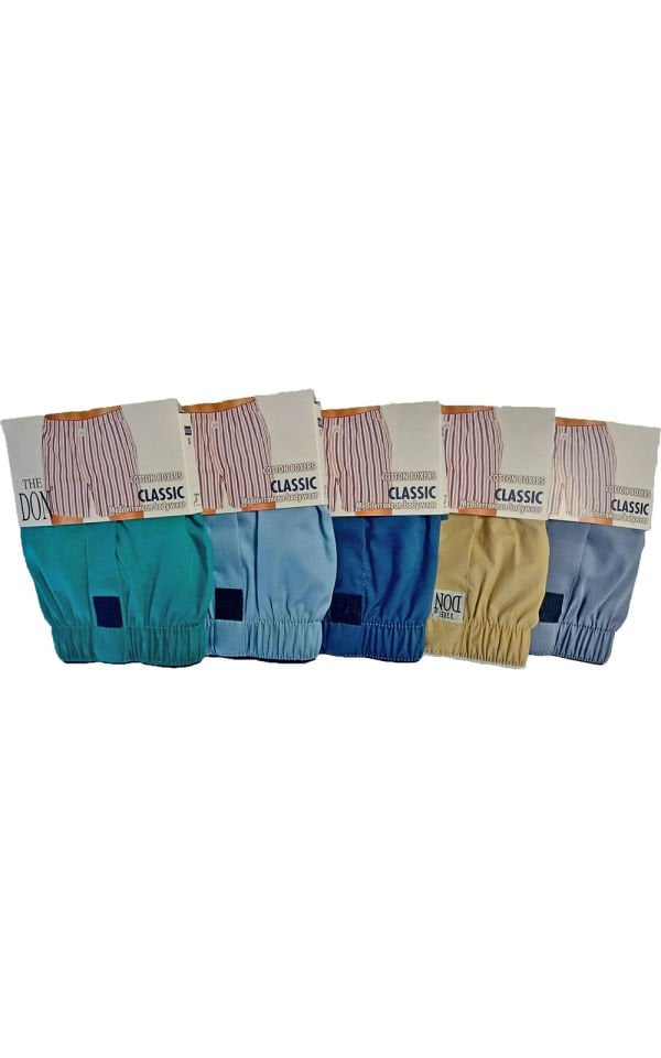 The DON Poplin Erkek Boxer 5'li Paket 5P1 (S)