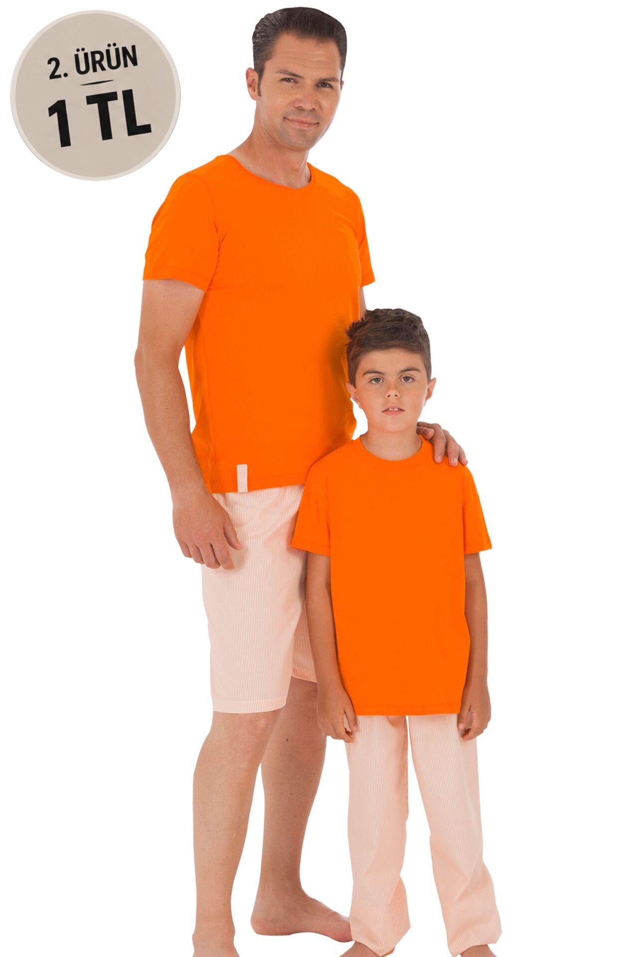 The DON Baba-Oğul Model Erkek Şort-Tişört Takımı Desen 5