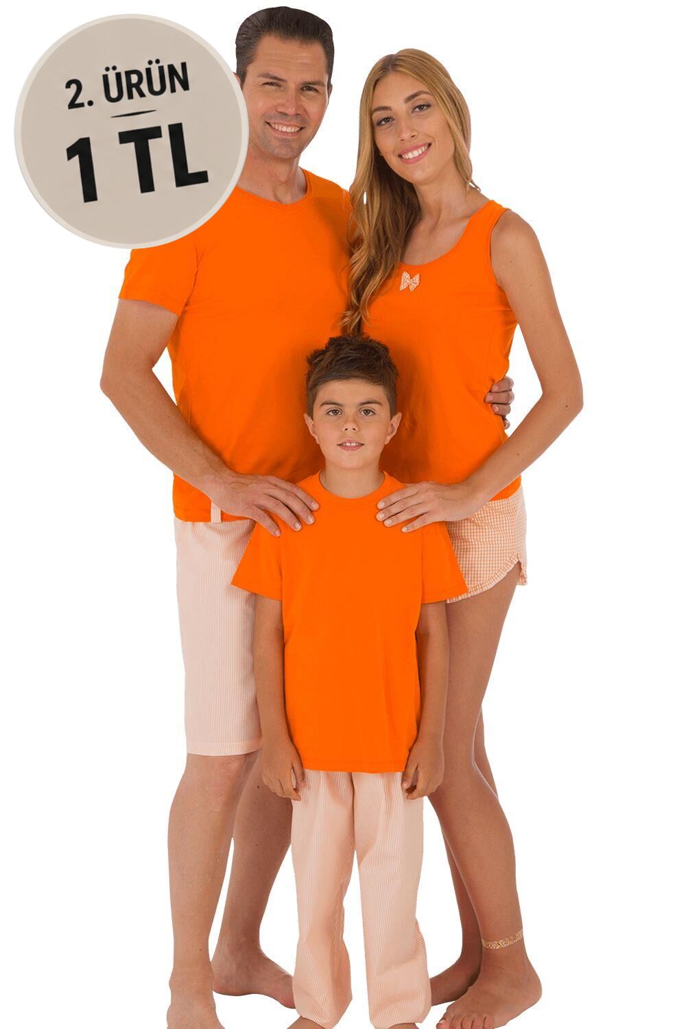 The DON Baba-Oğul Model Erkek Şort-Tişört Takımı Desen 5