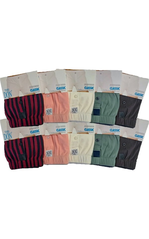 The DON Jersey Penye-Örme Erkek Boxer 10'lu Paket 10P6 (M)