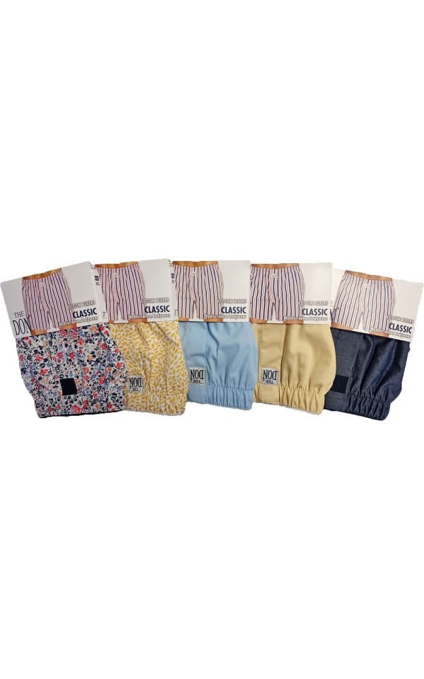 The DON Poplin Erkek Boxer 5'li Paket 5P1 (XXL)