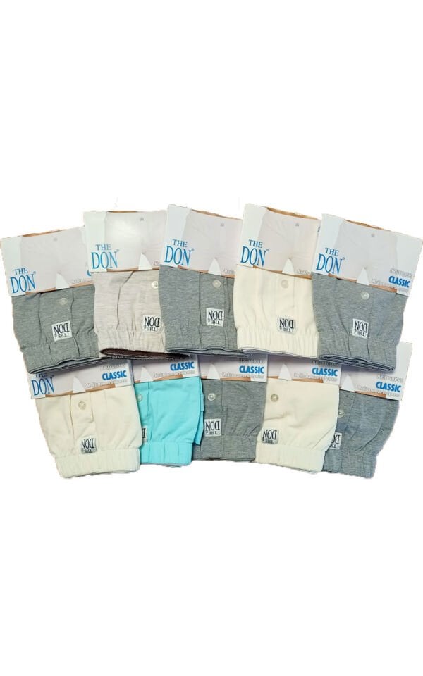 The DON Jersey Penye-Örme Erkek Boxer 10'lu Paket 10P6 (S)