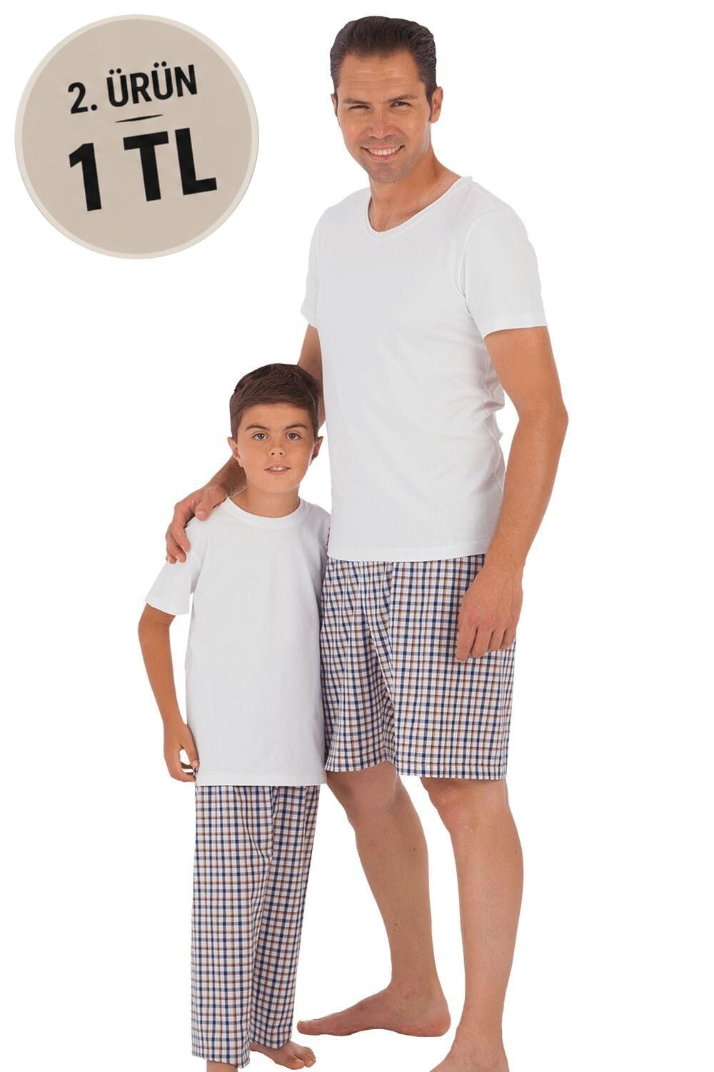 The DON Baba-Oğul Model Erkek Şort-Tişört Takımı Desen 6