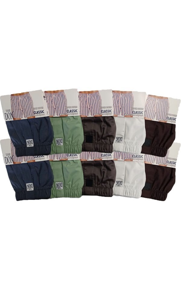 The DON Poplin Erkek Boxer 10'lu Paket 10P7 (M)