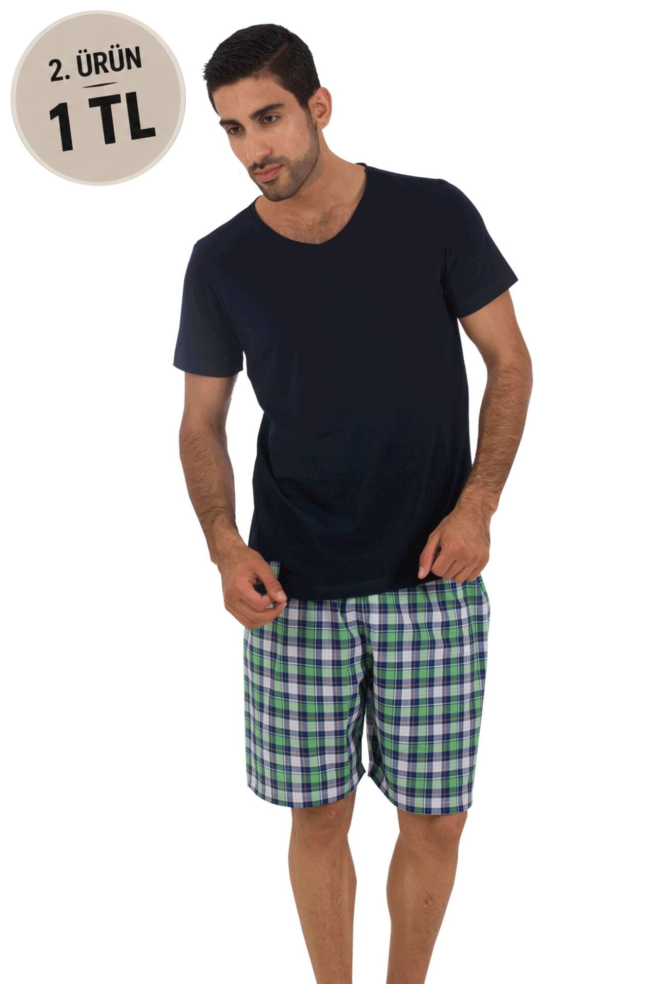 The DON Baba-Oğul Model Erkek Şort-Tişört Takımı Desen 7