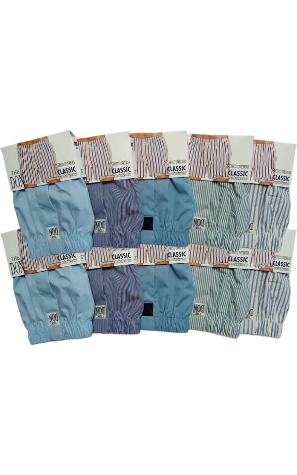 The DON Poplin Erkek Boxer 10'lu Paket 10P10 (M)