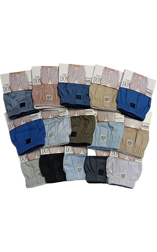 The DON Poplin Erkek Boxer 15'li Paket 15P8 (M)