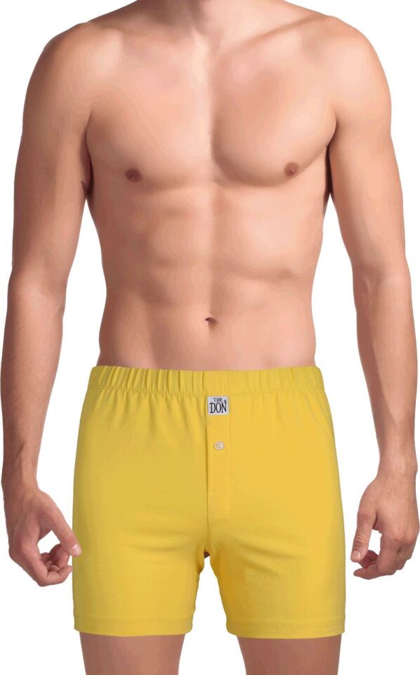The DON Traditional Erkek Boxer Şort Sarı