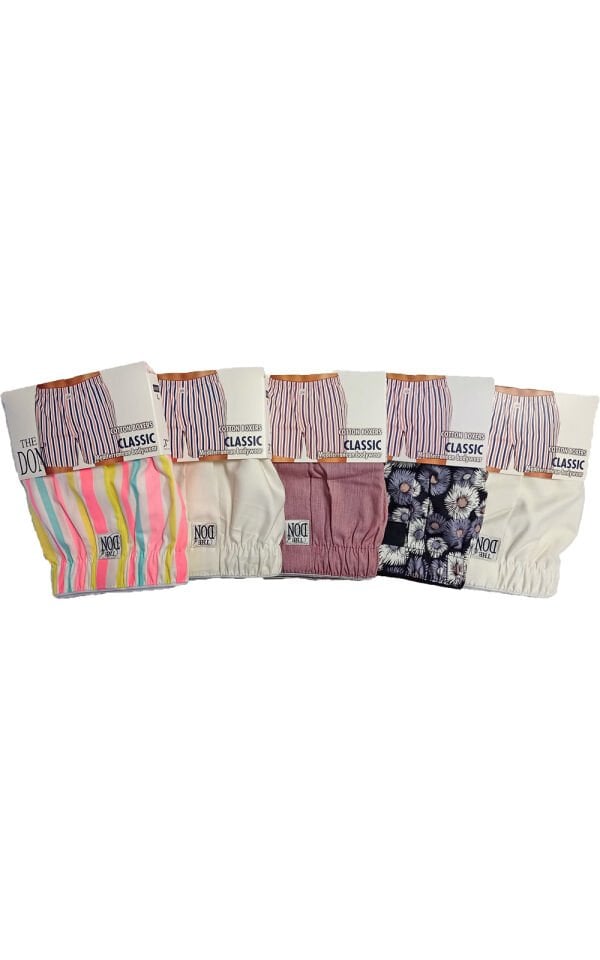 The DON Poplin Erkek Boxer 5'li Paket 5P4 (L)