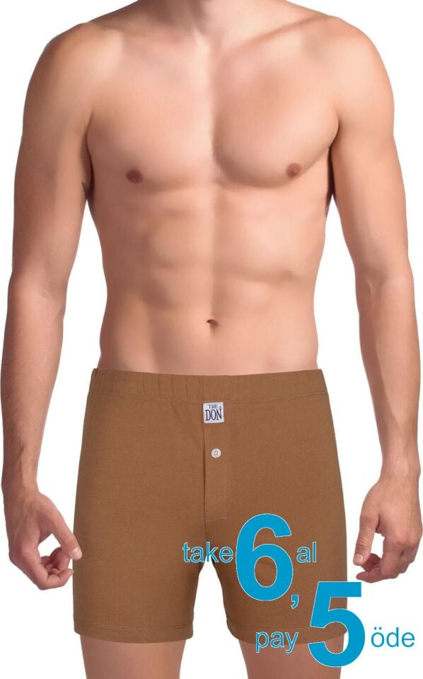 The DON Traditional Erkek Boxer Şort Hardal