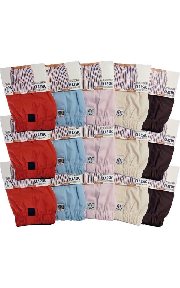 The DON Poplin Erkek Boxer 15'li Paket 15P10 (L)