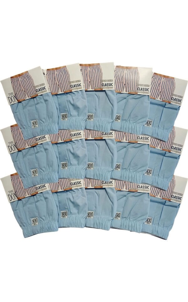 The DON Poplin Erkek Boxer 15'li Paket 15P10 (L)