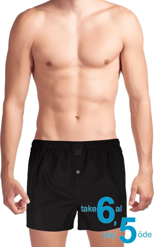 The DON Yırtmaçlı Erkek Boxer Siyah