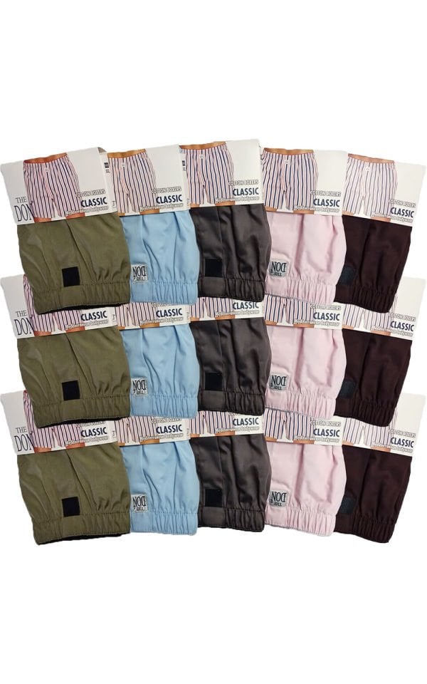 The DON Poplin Erkek Boxer 15'li Paket 15P8 (XXL)