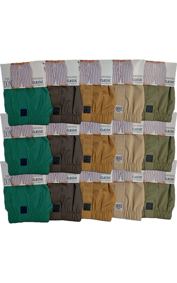 The DON Poplin Erkek Boxer 15'li Paket 15P9 (XXL)