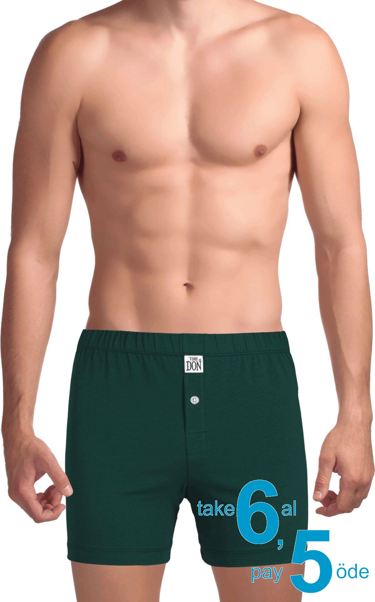 The DON Traditional Erkek Boxer Şort K.Yeşil