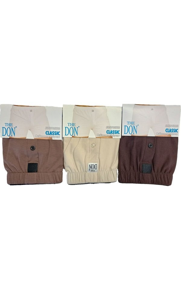 The DON Jersey Penye-Örme Erkek Boxer 3'lü Paket 3P1 (M)