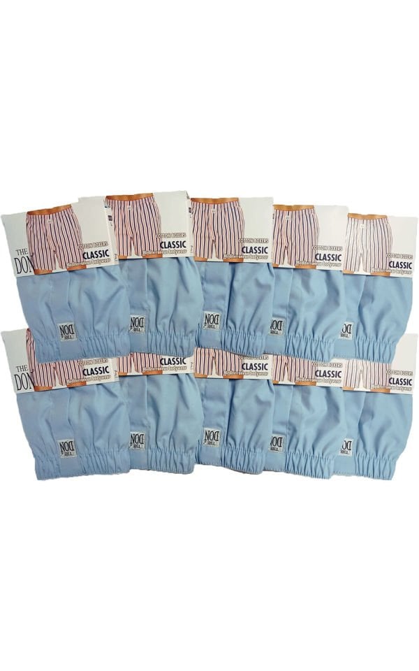 The DON Poplin Erkek Boxer 10'lu Paket 10P8 (L)