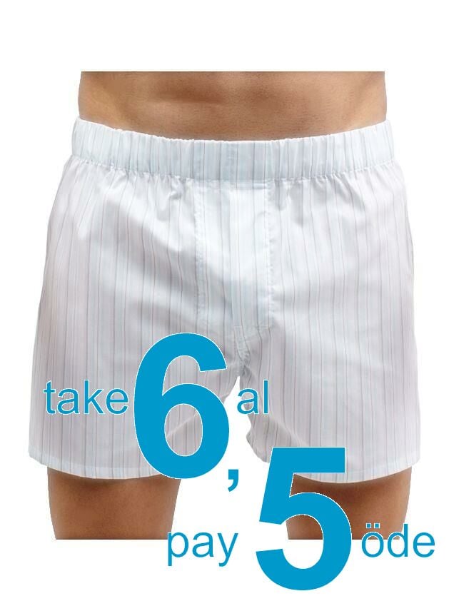 The DON Exclusive Yırtmaçlı Erkek Boxer Arctic Çizgili