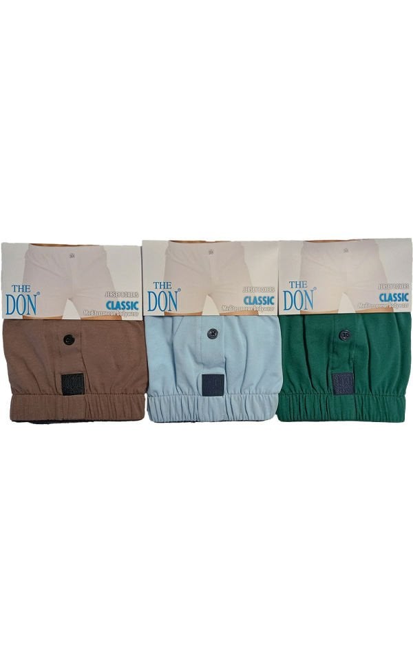 The DON Jersey Penye-Örme Erkek Boxer 3'lü Paket 3P1 (XL)