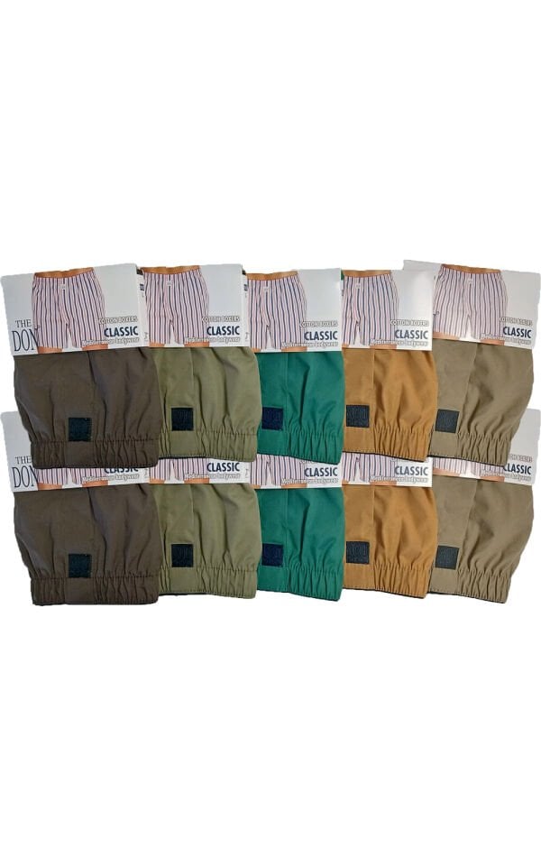 The DON Poplin Erkek Boxer 10'lu Paket 10P10 (L)