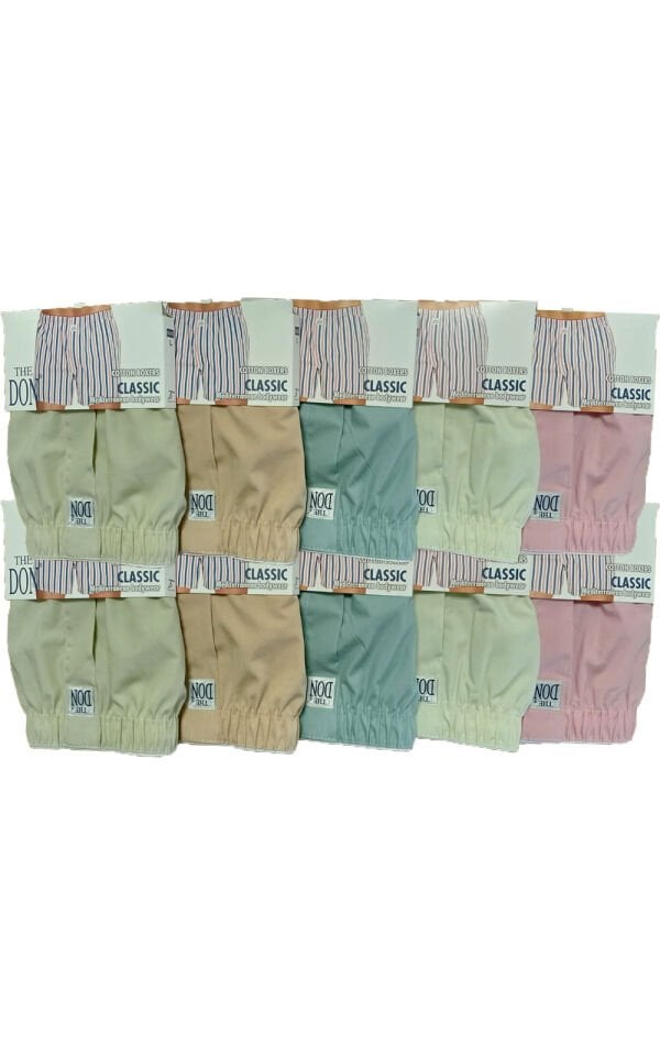 The DON Poplin Erkek Boxer 10'lu Paket 10P10 (L)