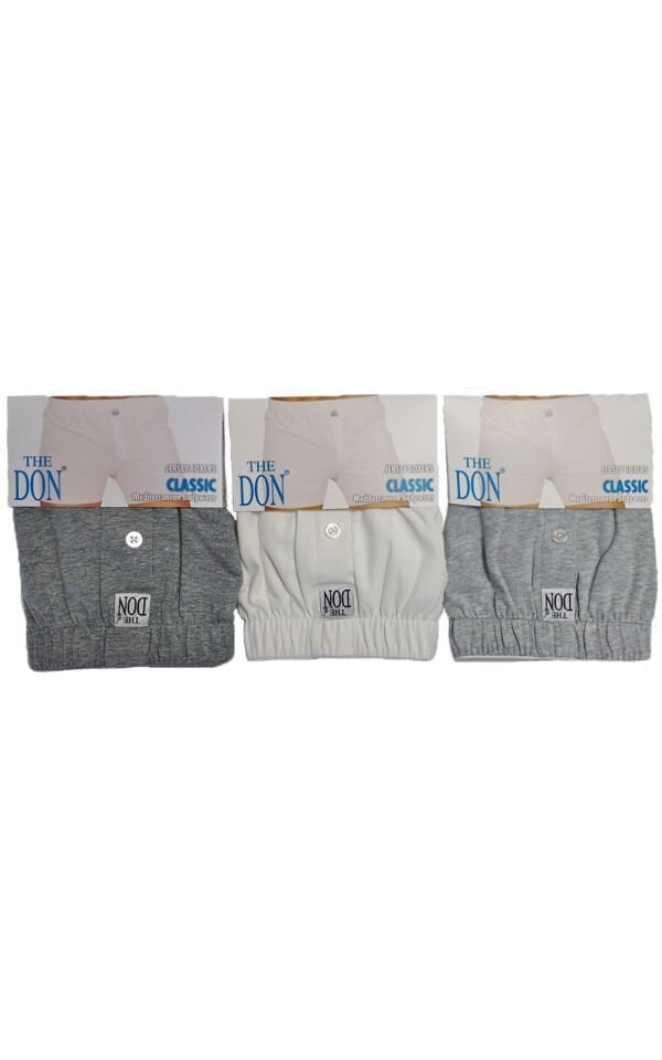 The DON Jersey Penye-Örme Erkek Boxer 3'lü Paket 3P1 (XXL)