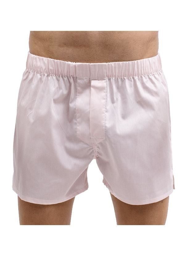 The DON Exclusive Yırtmaçlı Erkek Boxer Açık Pembe Pötikare