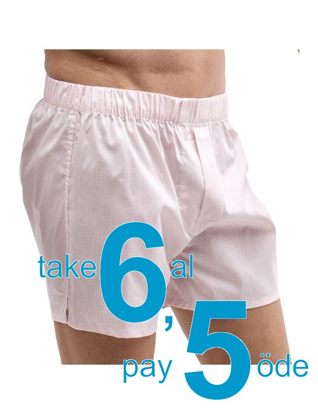 The DON Exclusive Yırtmaçlı Erkek Boxer Açık Pembe Pötikare